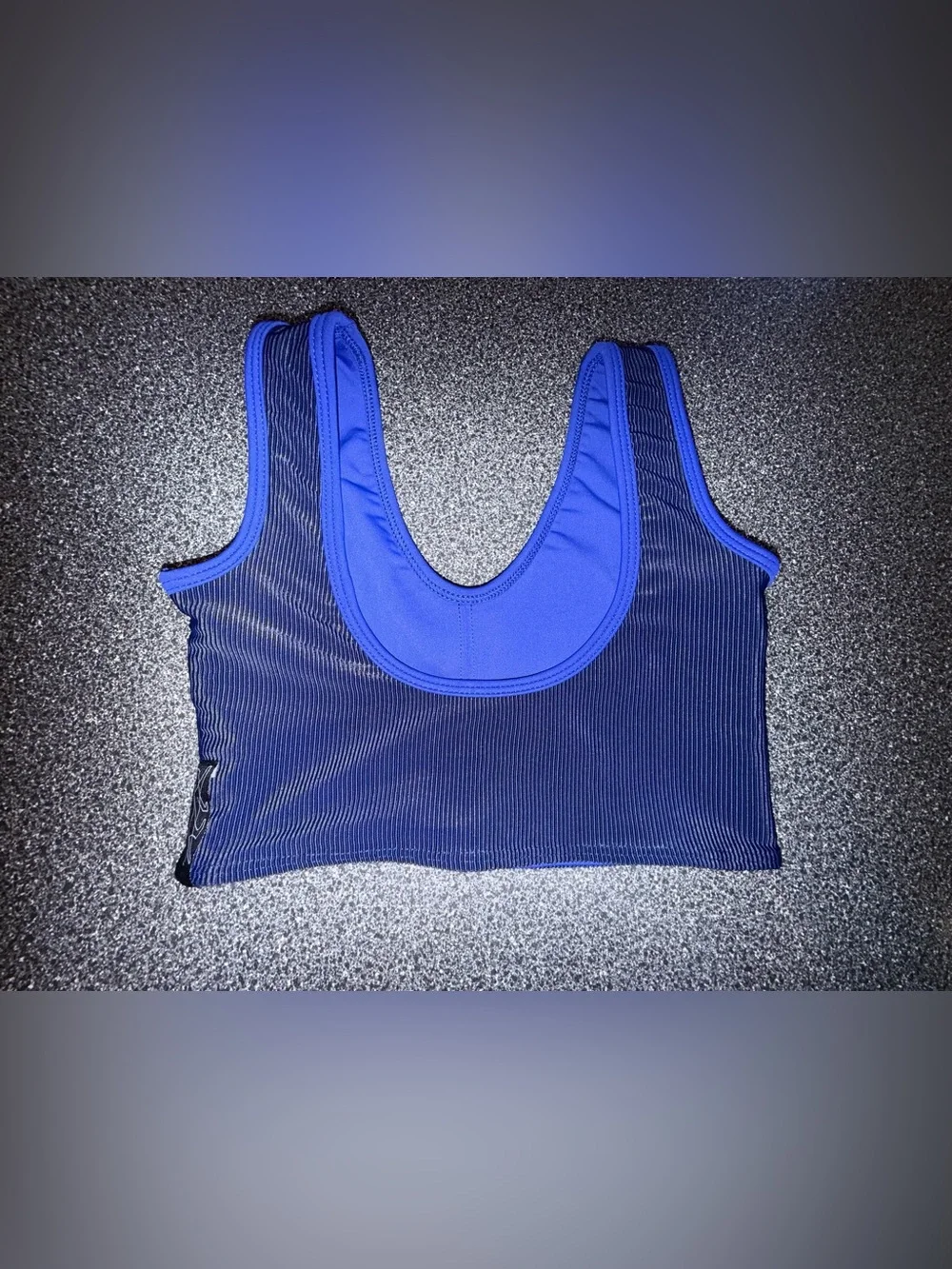 Tiger Friday Girls' Snap-Front Dance Crop Top Blue Size Child X-Large